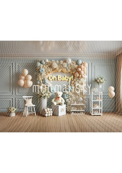 Bebek Kutlamalarına Özel Arka Plan, 200X150CM, Stüdyo Fonu