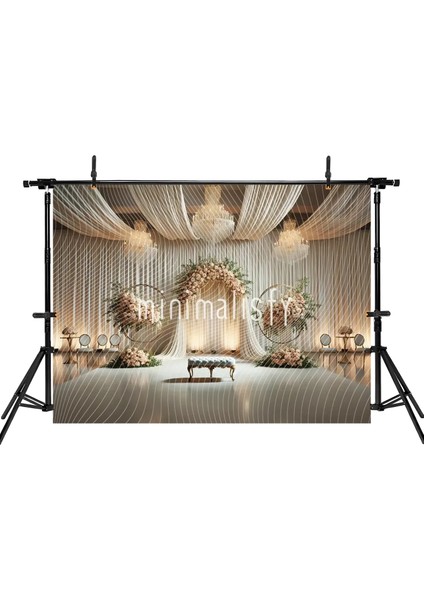 Romantik Bir Düğün Için Şık Arka Plan 200X150CM, Stüdyo Fonu fiyatları