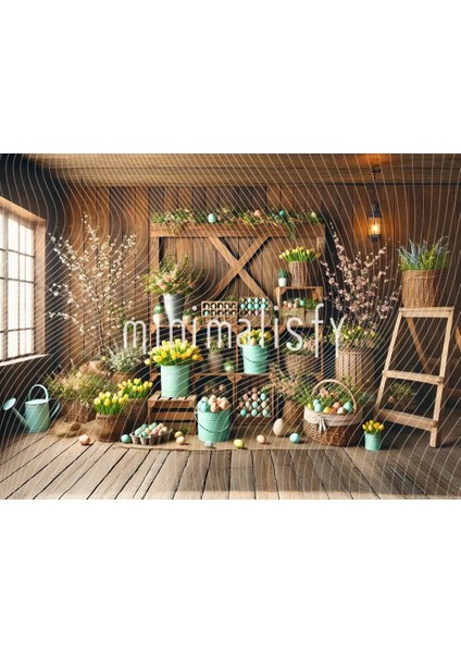 Bahara Davet Eden Rengarenk Detaylar: Arka Plan 200X150CM, Stüdyo Fonu