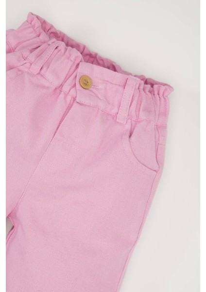 Kız Bebek Wide Leg Geniş Bol Paça Gabardin Pantolon D9365A525SP
