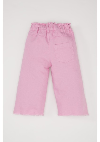 Kız Bebek Wide Leg Geniş Bol Paça Gabardin Pantolon D9365A525SP