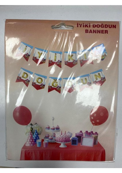 Harika Kanatlar Iyiki Doğdun Yazısı Siyah Gold Banner