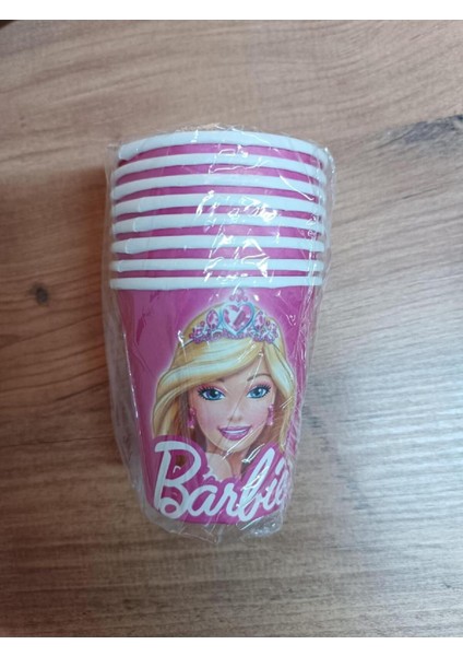 Barbie Karton Bardak Seti 8'li