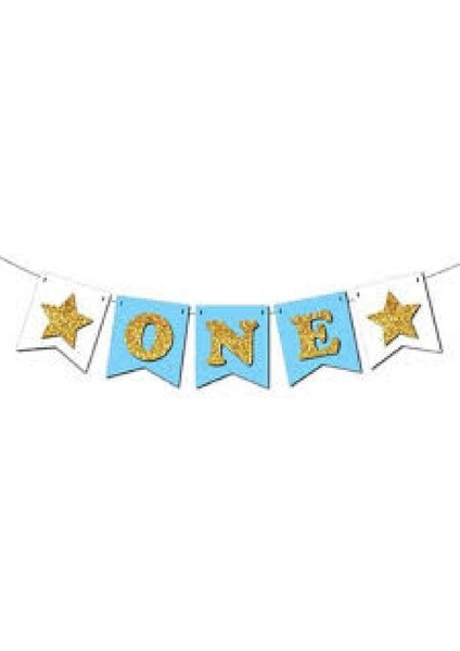 Strafor One Yazı Mavi Gold