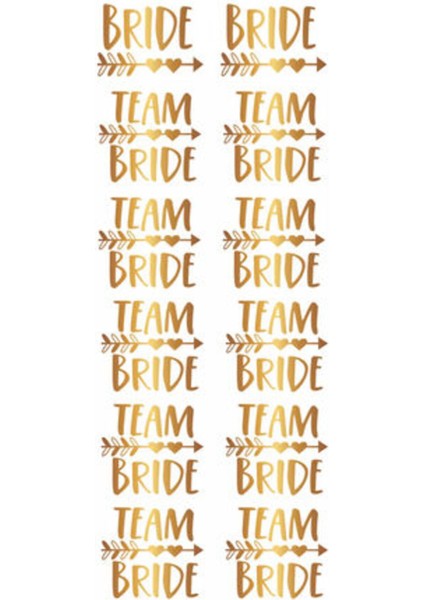 Dövme Team Brıde Oklu Kalpli Varaklı Altın Pk:12 fiyatları