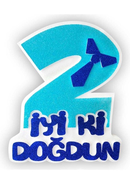 2 Rakamı Iyiki Doğdun Starfor Süs