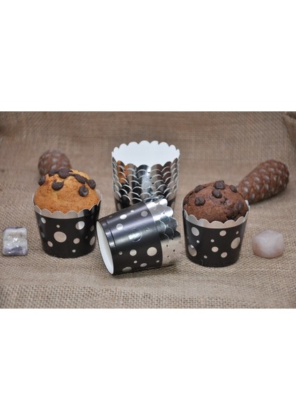 Yaldızlı 12'li Muffin Kek Kalıbı fiyatları