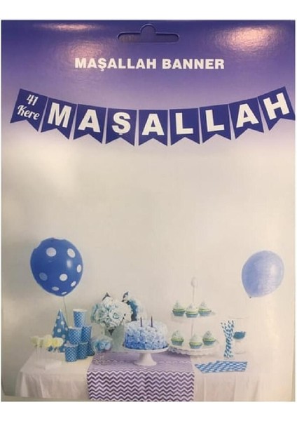 Maşallah Yazılı Harf Banner