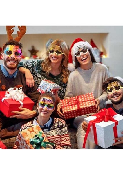 Parti Gözlük Gökkuşağı New Year modelleri