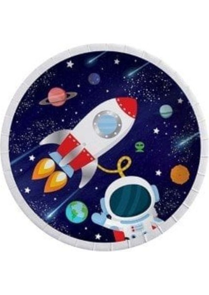 Uzay Kozmik Galaksi 8 Kişilik Doğum Günü Parti Seti modelleri