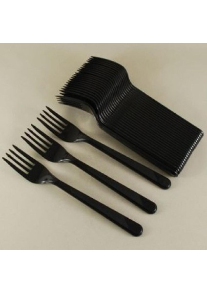 Plastik Çatal 25 Li Siyah modelleri