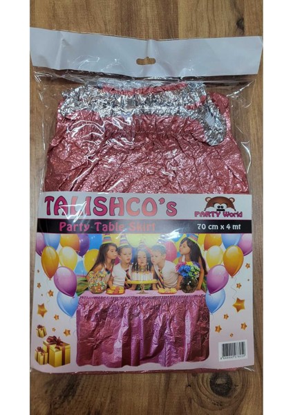 Parlak Masa Eteği Pembe