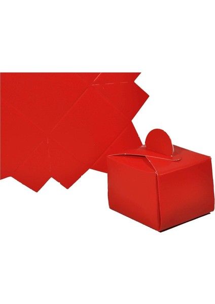 Lokumluk Karton Kırmızı 25 Li