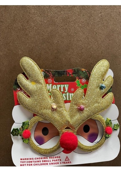 Yılbaşı Gold Simli Geyik Gözlük fiyatları