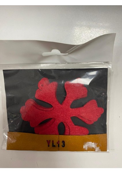 Yılbaşı Süsü Yılbaşı Ağacı Süsü Keçe Kar Tanesi