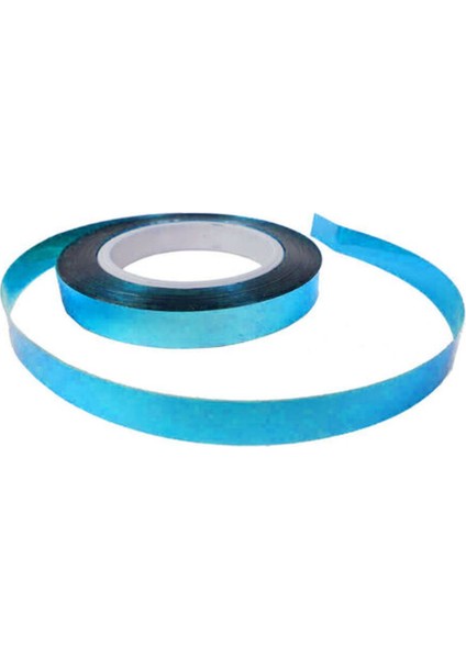 25 Metre Metalize Mavi Rafya Balon Ipi