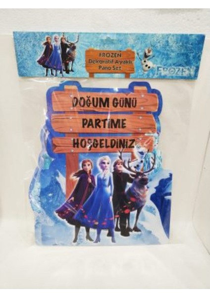 Frozen Dekoratif Ayaklı Pano Set 5 Parça