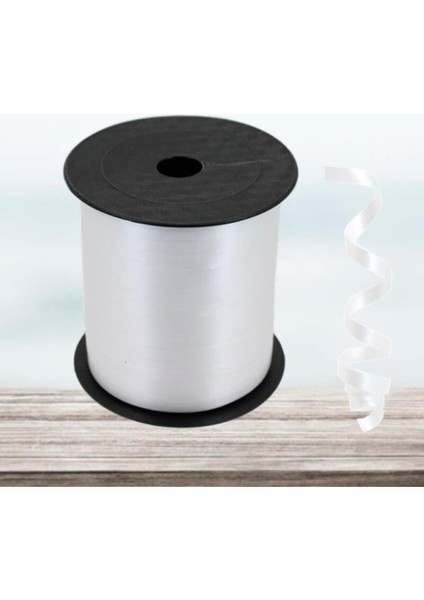 200 Metre Metalize Beyaz Rafya Balon Ipi