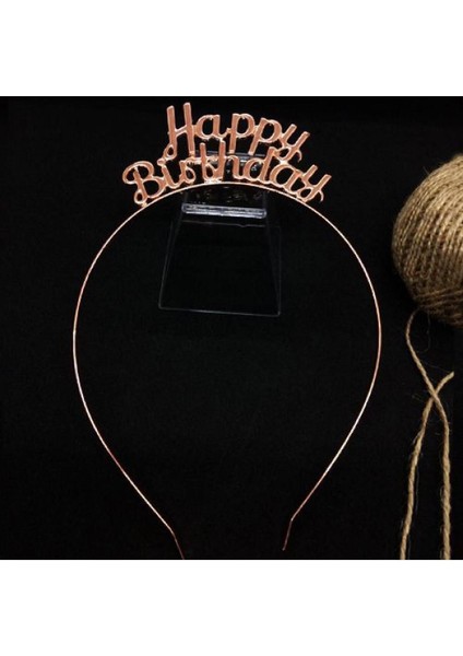 Happy Bırthday Metal Taç Rose Gold fiyatları