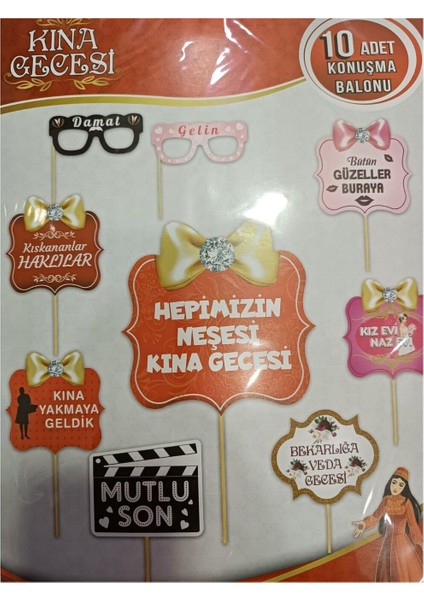 Konuşma Balonu Seti Kına Gecesi