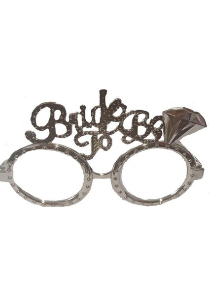 Bride To Be Yazılı Gümüş Renk Parti Gözlüğü