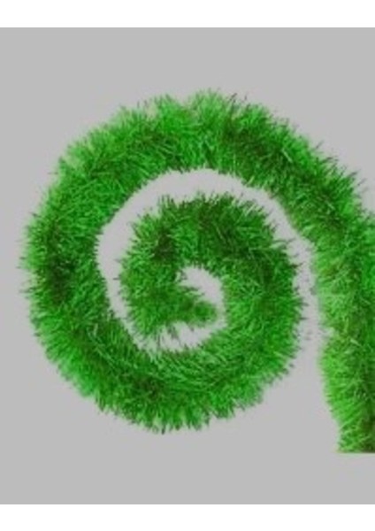 Yılbaşı Süsü Yılbaşı Ağacı Süsü Kalın Sim Süs Yeşil 6.5 cm 2 mt