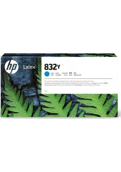 Hp 832Y 1 Litrelik Cyan Latex Orijinal Mürekkep Kartuşu (4UV06A)