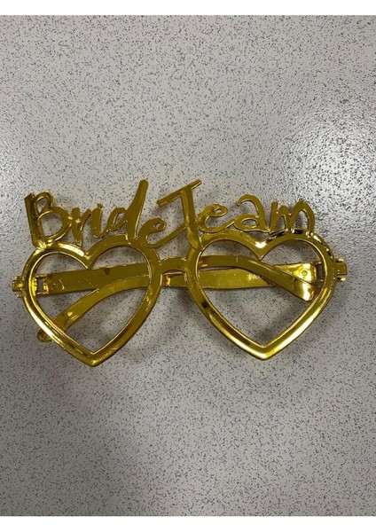 Bride Team Yazılı Gold Renk Parti Gözlüğü fiyatları