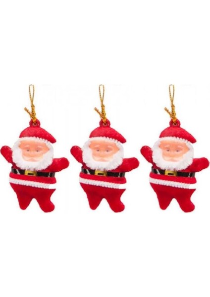 Yılbaşı Ağacı Süsü 3'lü Noel Baba 5cm