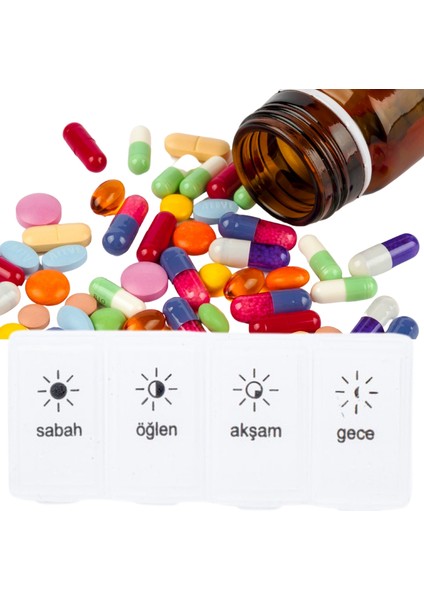 1 Adet Günlük Ilaç Kutusu Ilaç Kutusu Düzenleyici Günlük Ilaç Saklama Kutusu fırsatları