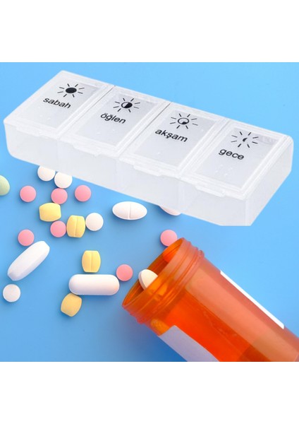 1 Adet Günlük Ilaç Kutusu Ilaç Kutusu Düzenleyici Günlük Ilaç Saklama Kutusu indirimleri