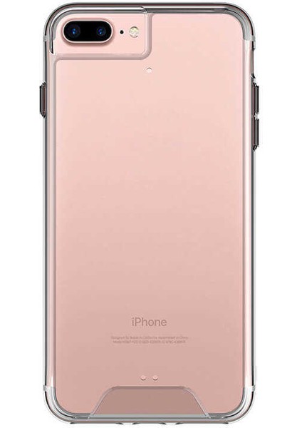 Apple iPhone 7 Plus - Kılıf Şeffaf Sert Koruyucu Gard Silikon - Şeffaf