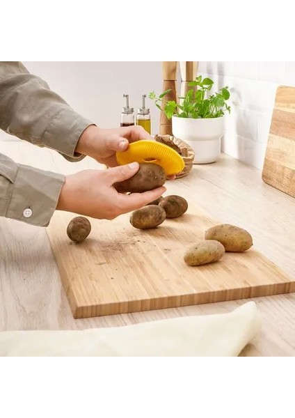 Uppfylld Sebze Yıkayıcı Fırça, Sarı