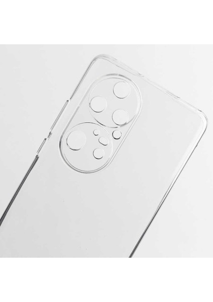 Huawei P50 Pro - Kılıf Şeffaf Soft Slim Fitt Süper Silikon Kapak - Şeffaf indirimleri