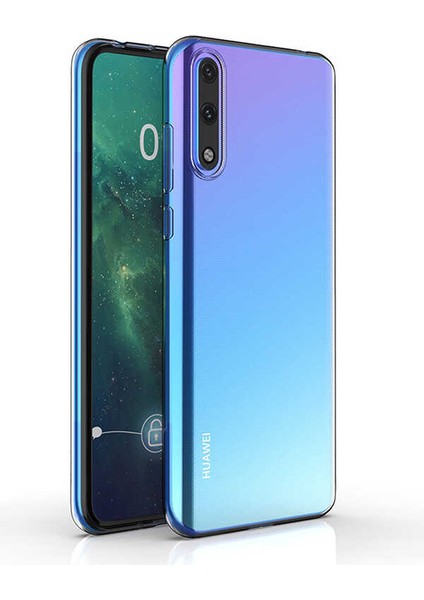 Huawei P Smart S (Y8P) - Kılıf Şeffaf Soft Slim Fitt Süper Silikon Kapak - Şeffaf