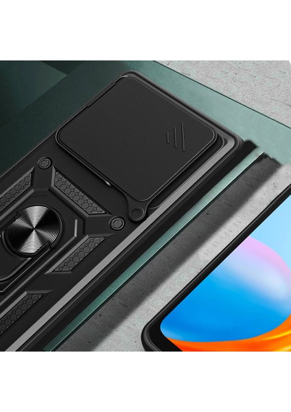 - Huawei Pura 70 5G - Kılıf Magnetik Standlı Kamera Korumalı Sürgülü Vega Kapak - Siyah - T33190 fırsatları