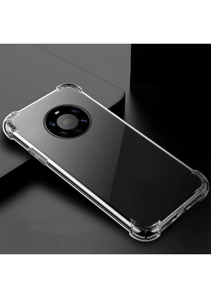 Huawei Mate 40 Pro - Kılıf Kenar Köşe Korumalı Nitro Anti Shock Silikon - Şeffaf indirimleri