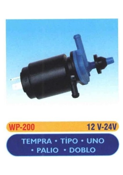 WP200 Cam Su Fıskiye Motoru Tempra Tipo Uno Doblo Palio Marea Weekend Çift Çıkış 12V 71719636