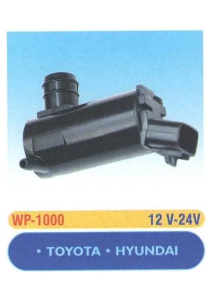 WP1000 Cam Su Fıskiye Motoru Corolla Accent 93 98 12V 8531502013
