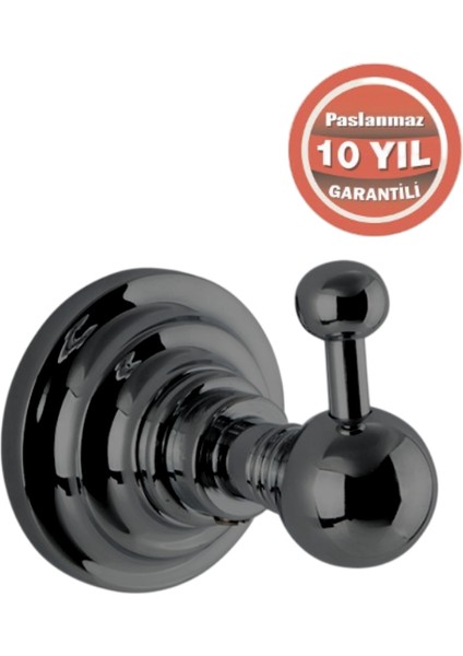 Paslanmaz Pirinç Ottoman Tekli Askılık Mat Siyah modelleri