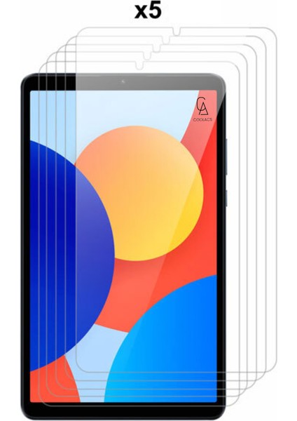 Xiaomi Redmi Pad Se 8.7 Inç ile Uyumlu Temperli Kırılmaz Cam Ekran Koruyucu 5 Adet