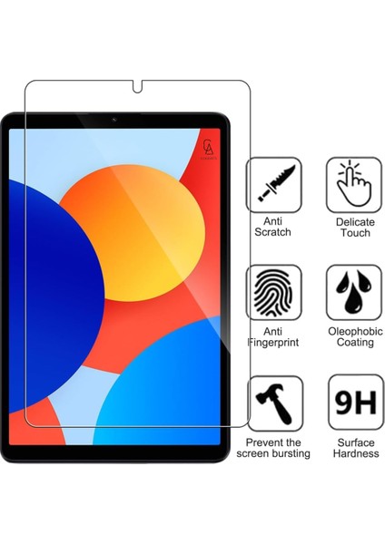 Xiaomi Redmi Pad Se 8.7 Inç ile Uyumlu Temperli Kırılmaz Cam Ekran Koruyucu 5 Adet