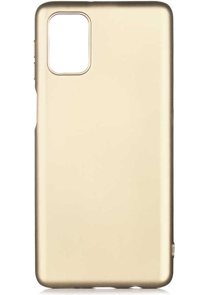 Samsung Galaxy M31S - Kılıf Mat Soft Premier Silikon Kapak - Gold