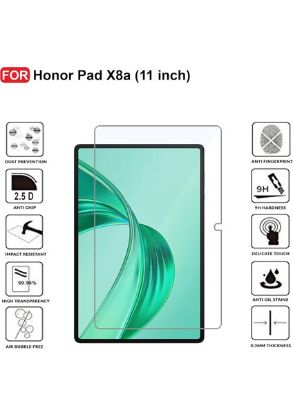 Honor Pad X8A 11 Inç ile Uyumlu Kırılmaz Tablet Temperli Cam Ekran Koruyucu indirimleri