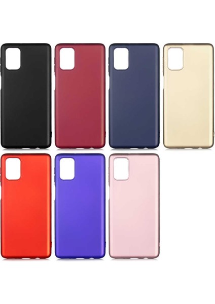 Samsung Galaxy M31S - Kılıf Mat Soft Premier Silikon Kapak - Gold