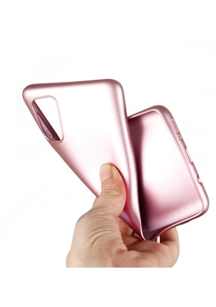 Samsung Galaxy M31S - Kılıf Mat Soft Premier Silikon Kapak - Gold