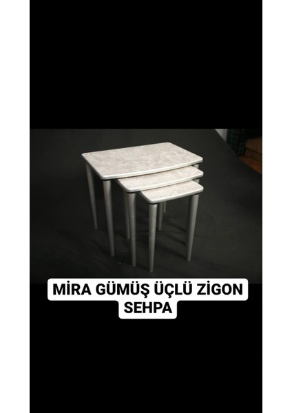 Mira Gümüş Zigon Sehpa