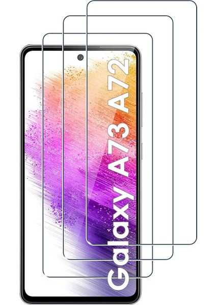 Samsung Galaxy A72 Temperli Cam Ekran Koruyucu 9h Ultra Koruma (3 Adet)