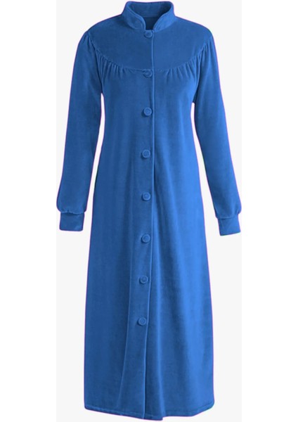 Niki Kadife Mavi Sabahlık(Büyük Beden Seçeneğiyle) fiyatları