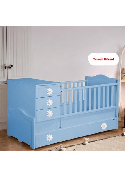 Mobilya Plastik Papatya Gülücüklü Beyaz Renk Çoçuk Odası Dolabı Kapak Kulpu Çekmece Kulbu 1 Adet fırsatları